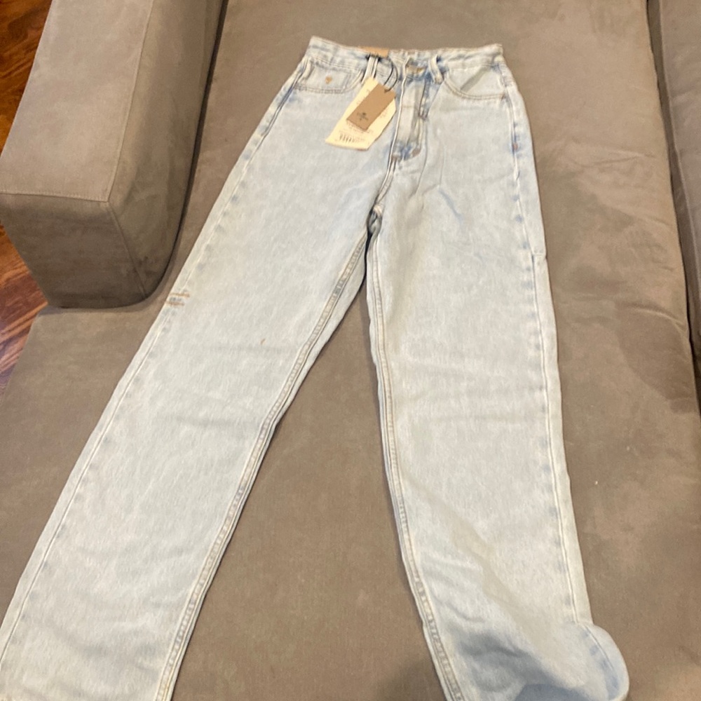 Thrills light blue fade pulp jeans size 24